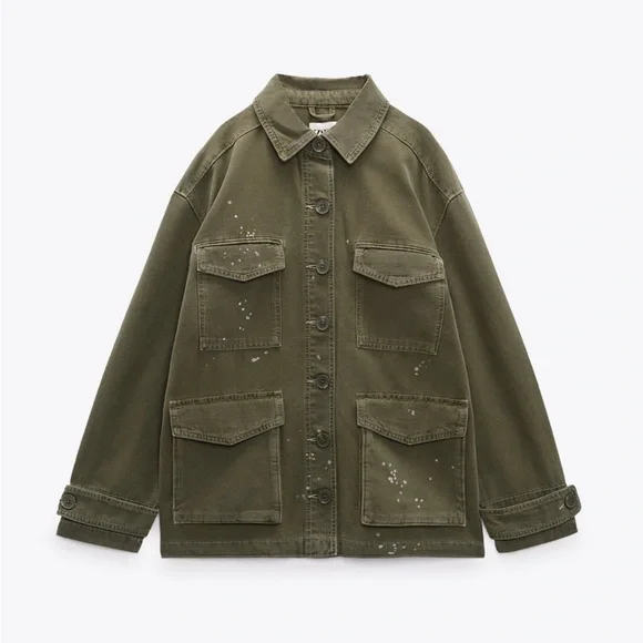 Zara Multi Pocket Jacket Small 
Khaki Military
95.0
Size: S | Zara
Worn once - Picture 10 of 14